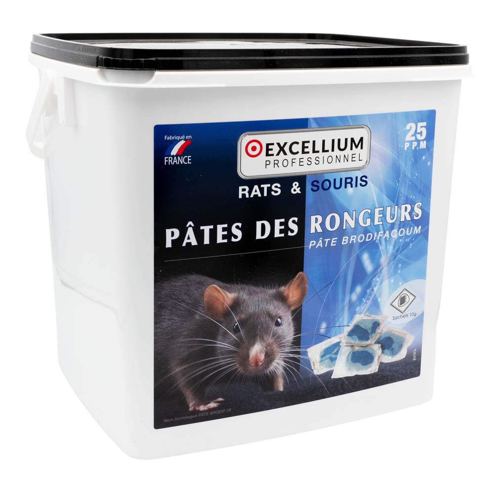 Pâte Brodifacoum 0,004 % rats et souris Professionnel PROPASTA Anciennement  RAVIOX BF40