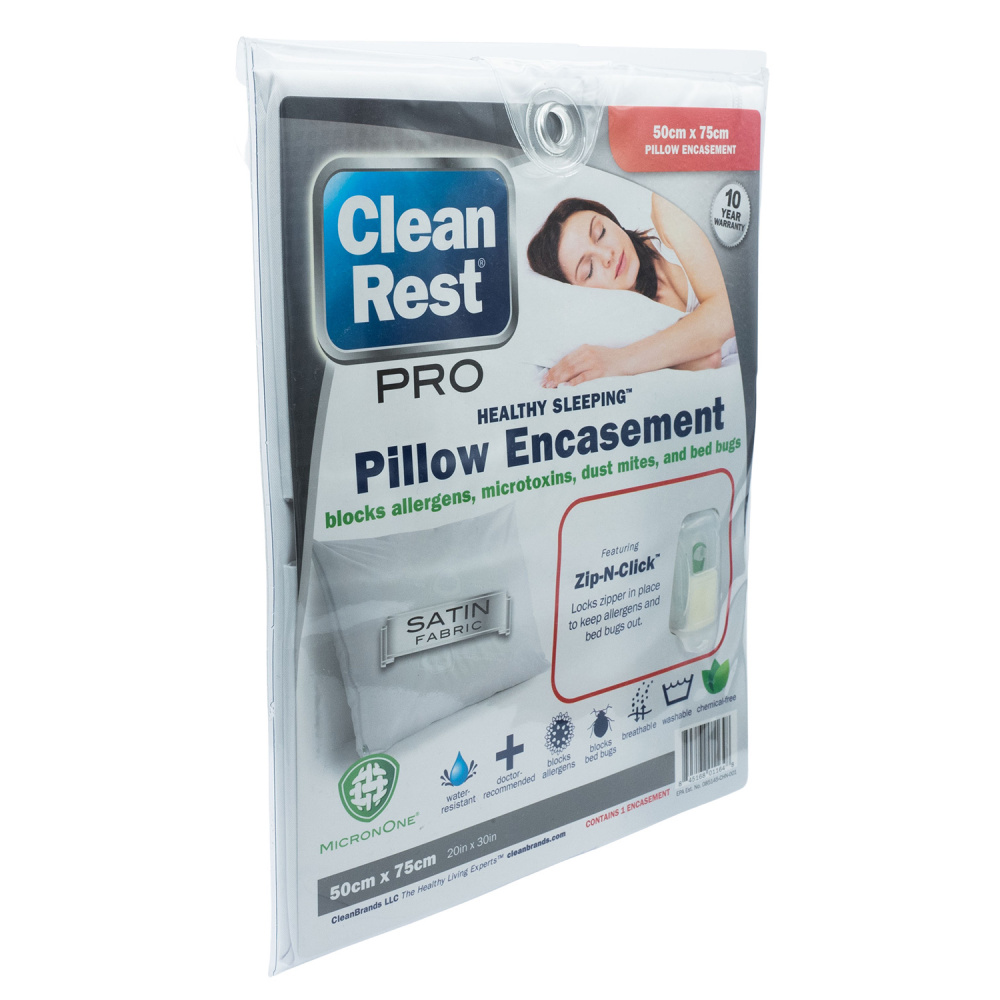 Housse protège oreiller anti acarien, punaise de lit 50x75 CleanRest