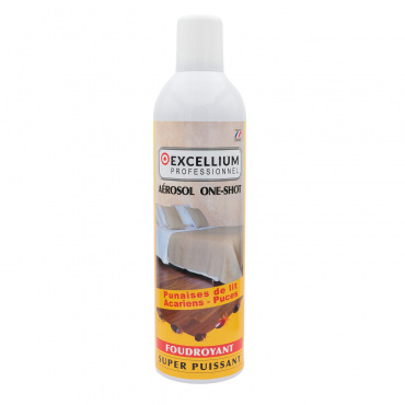 Excellium Aérosol Fumigène One Shot - Acariens, puces, punaises de lit