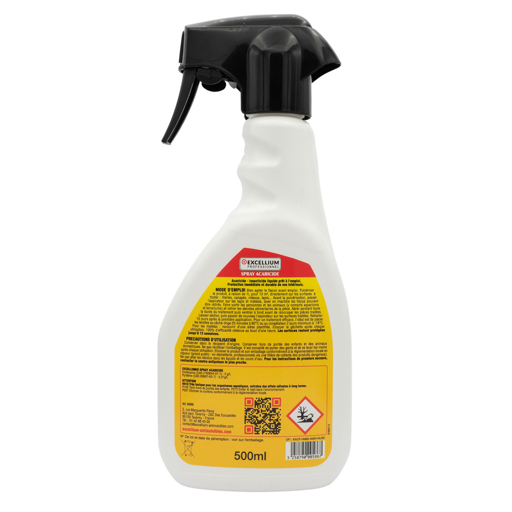 Aérosol Excellium one shot fumigène contre les punaises de lit 500 ml