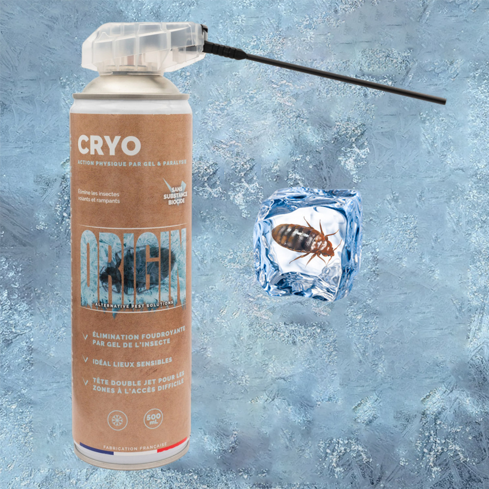 Cryo Origin gel froid naturel paralysant -40°C contre les punaises de lit