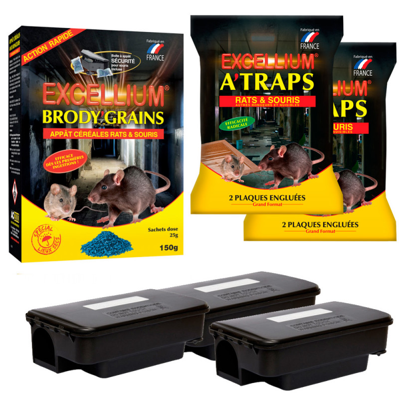 Anti-rats, souris et mulot céréales 5 x 25gr