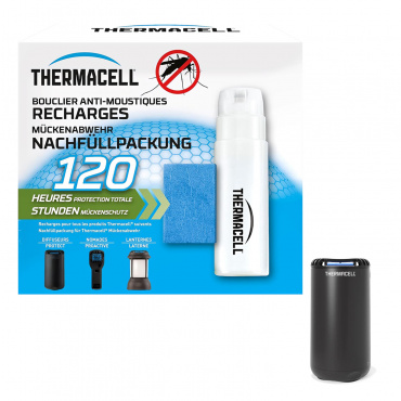Recharges pour le bouclier répulsif anti-moustiques Thermacell de120 heures (30 plaquettes et 10 recharges de gaz)
