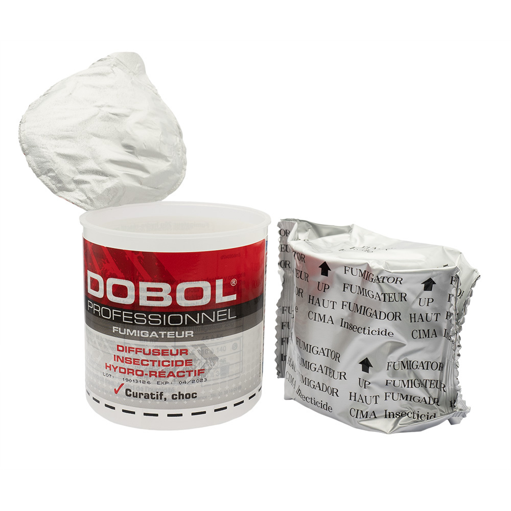 DOBOL fumigateur 10g, traitement des insectes rampants et volants.