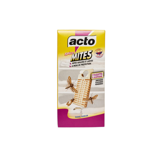 Feuillets anti mites vêtements Acto