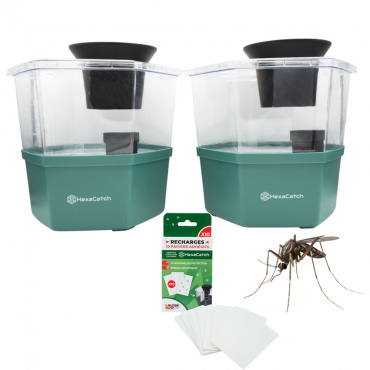 Hexacatch 2 Pièges Anti-Ponte Moustiques