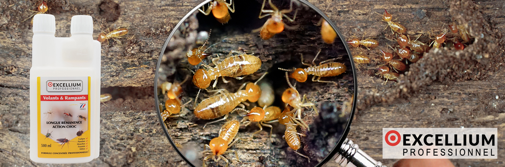 Insecticide anti-termites Excellium concentré professionnel flacon doseur 500ml