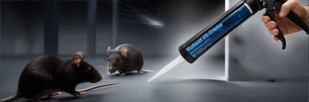 Appât rodenticide Robust 25 Crème rats et souris
