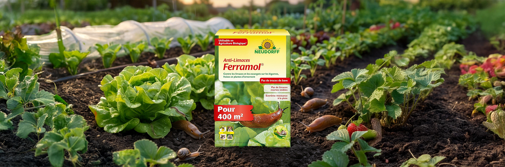 Ferramol Anti-Limaces et Escargots Neudorff 2 kg  Appât Bio