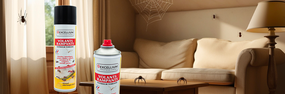 Aérosol Insecticide anti-araignées EXCELLIUM Professionnel 500 ml