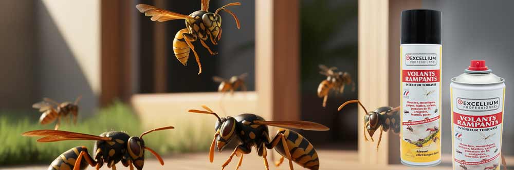 EXCELLIUM Professionnel – Aérosol Insecticide anti-guêpes