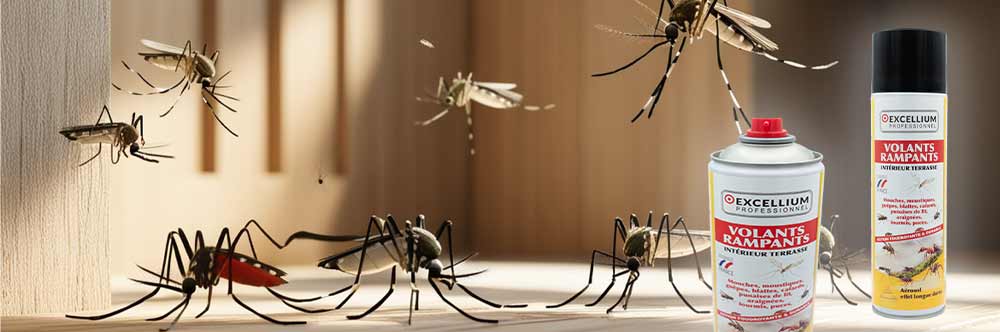 EXCELLIUM Professionnel – Aérosol Insecticide anti-moustiques
