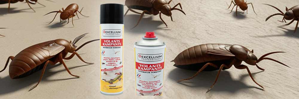 EXCELLIUM Professionnel – Aérosol Insecticide Volants & Rampants
