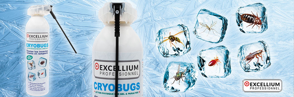 CRYOBUGS Excellium gel paralysant anti-insectes volants et rampants