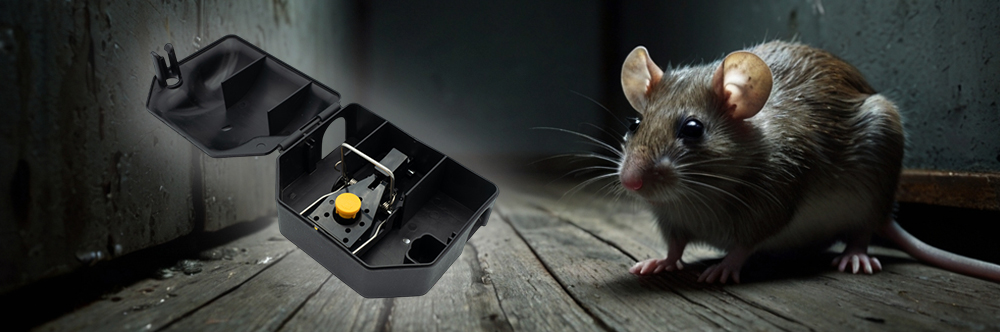 Poste d'appâtage sécurisé professionnel + piège anti-souris